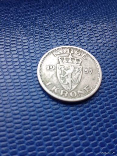 Норвегия 1 крона 1957