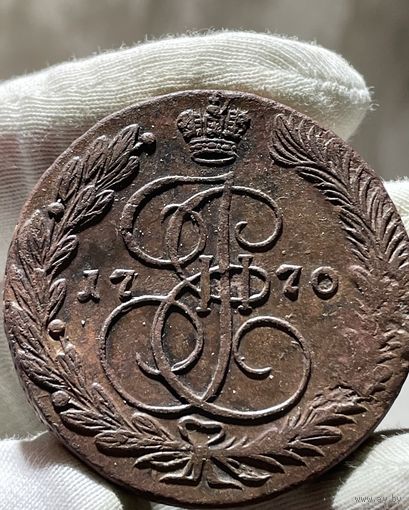 5 копеек 1770 ЕМ без МЦ.Кладовая.Состояние!