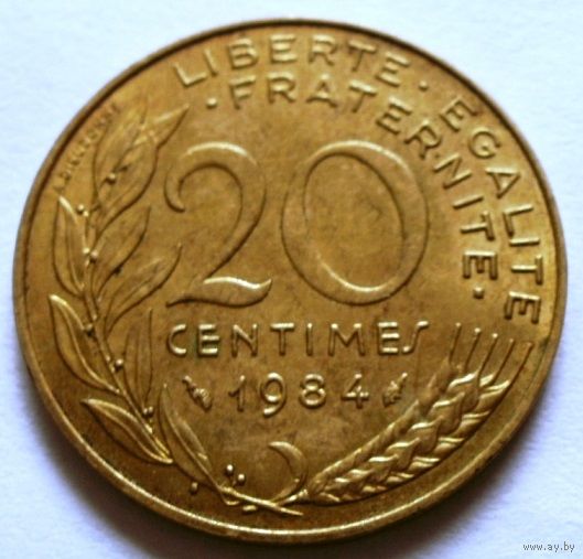 20 сантимов 1984 Франция