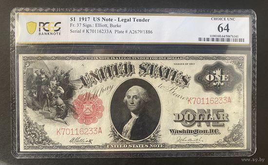 1 доллар США 1917 Unc