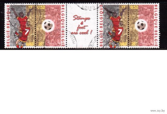 Бельгия-2000(Мих.2943-2944) , гаш.,  Спорт , Футбол
