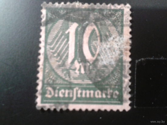 Германия 1921 служебная марка