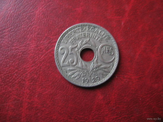 25 сантимов 1929 год Франция