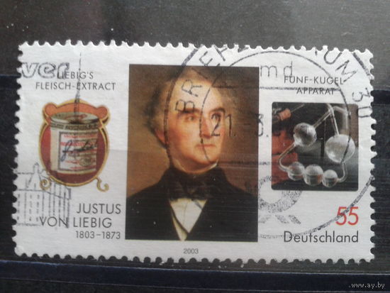 Германия 2003 химик Михель-1,1 евро гаш