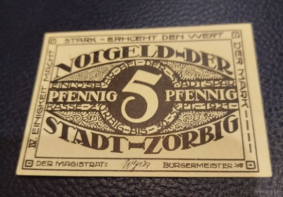 Нотгельд. 5 пфенниг 1921
