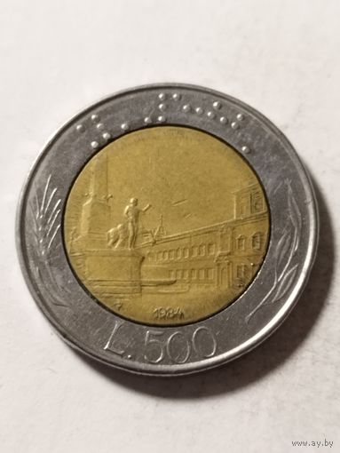 Италия 500 лир 1984