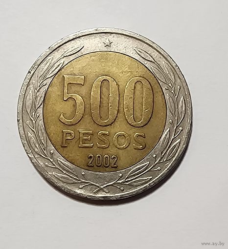 Чили 500 песо, 2002