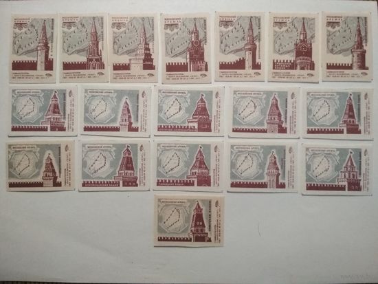 Спичечные этикетки ф.Гигант. Московский Кремль. 1971 год