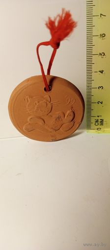 Плакетка-медаль. Глина.