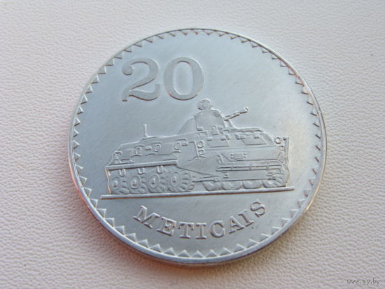 Мозамбик. 20 метикалов 1986 год  KM#103a