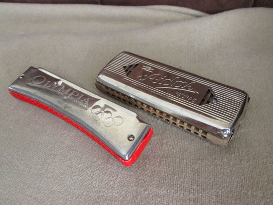 Губная гармошка OLYMPIA ГДР,и Aidas.Цена за 1штуку .