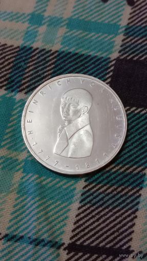 Германия 5 марок серебро 1977 Клейст