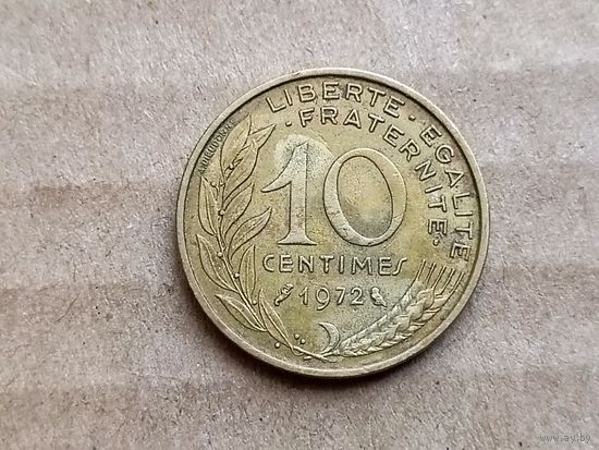 Франция 10 сантимов, 1972г. (D-107)