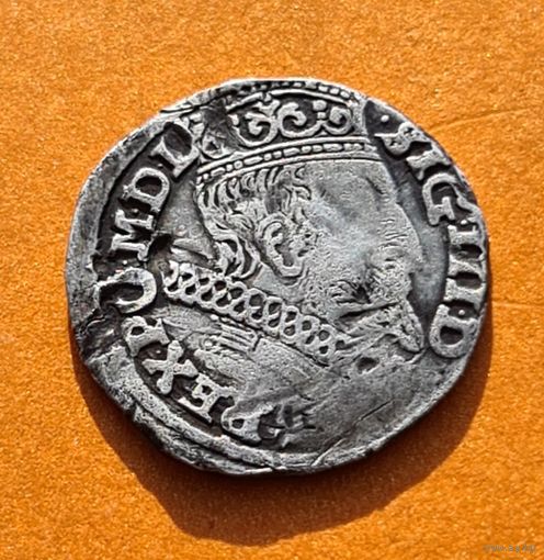 3 гроша 1600 год красивая монета