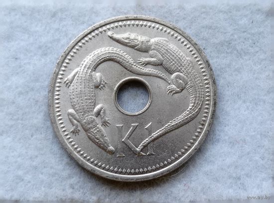 Werty71 Папуа Новая Гвинея 1 Кина 1975 Крокодил