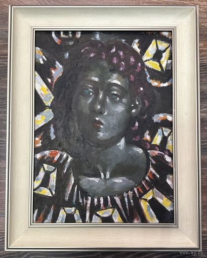 Кищенко А.М "Оля",1990г. Холст, масло. Размер 55х40 см.