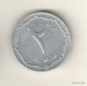 Алжир 2 сантим 1964