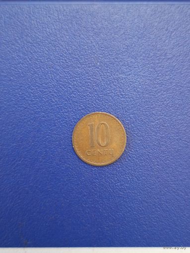 Литва 10 центов 1991 года