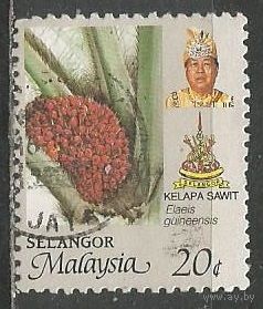 Малайские штаты(Селангор). Плоды масличной пальмы. 1986г. Mi#134.