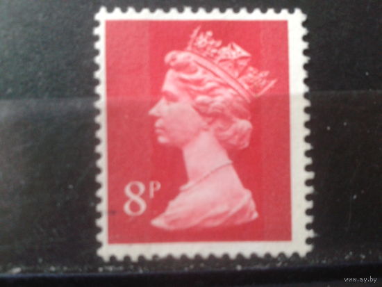 Англия 1973 Королева Елизавета 2*  8 пенсов