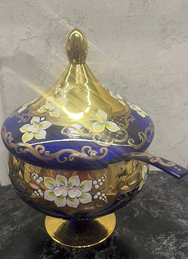 Набор для крюшона. Bohemia Crystal Изабелла Топаз