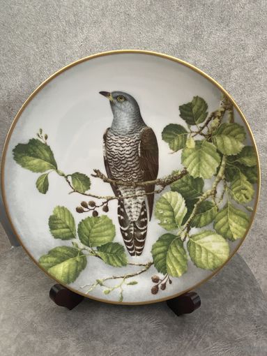 Декоративная тарелка FRANKLIN PORCELAIN Cuckoo Лимож Франции 1984 год 23.5 см