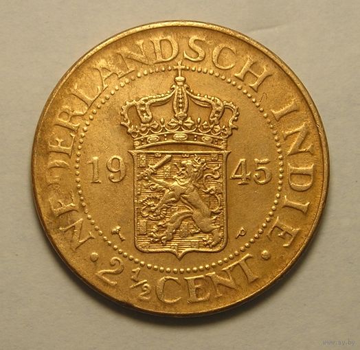 Голландская Индия, 2 1/2 Цента 1945