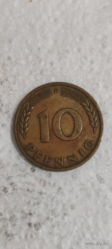Германия 10 пфенниг 1950