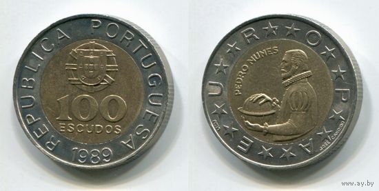 Португалия. 100 эскудо (1989, aUNC)