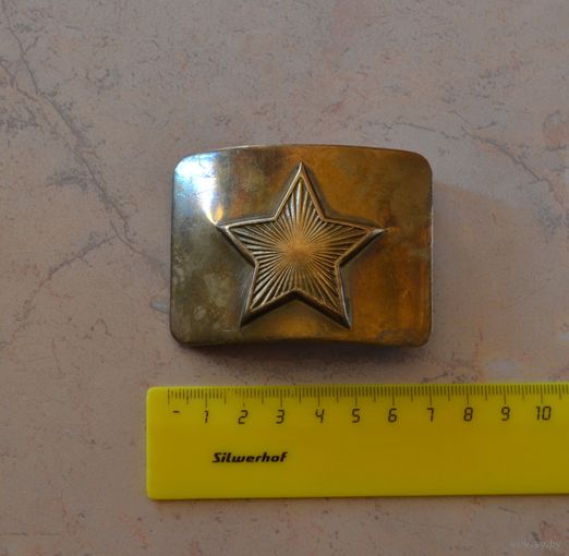 Солдатская пряжка (пряга, бляха). Беларусь. Латунь.