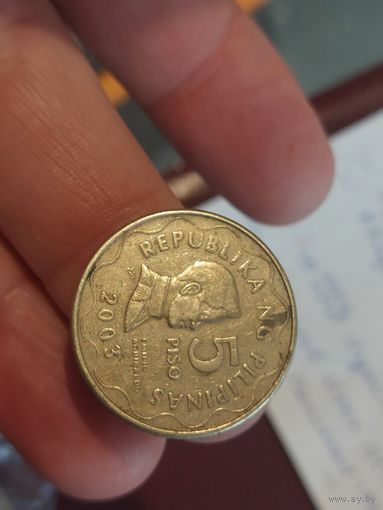 5 песо филлипины 2003