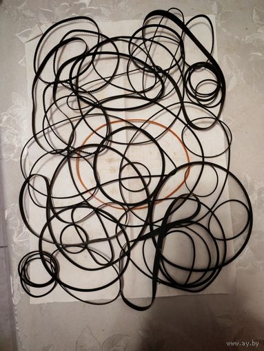 Пасики от различной радиоаппаратуры 44шт