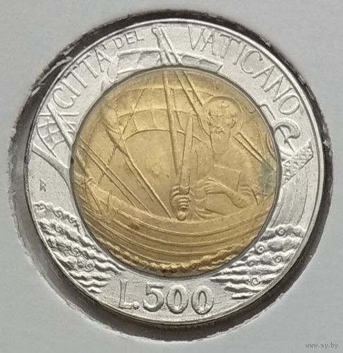 Ватикан 500 лир 1985 г. В холдере