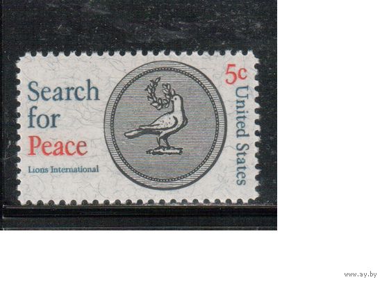 США-1967, (Мих. 924) , **  ,  Лео-клуб, Медаль(одиночка)
