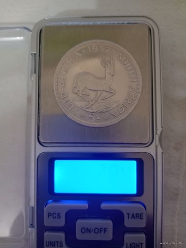 5 ШИЛЛИНГОВ 1957 г ЮАР