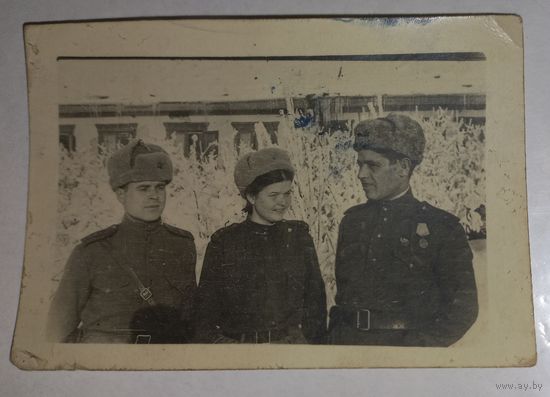 Фото фронтовое1 .01. 1944 ком .полка   награды винтовик подписано .знаменская операция (А45)