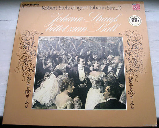 Johann Strauss. Robert Stolz dirigiert Johann Strauss. Bittet zum ball. 2LP, 1973