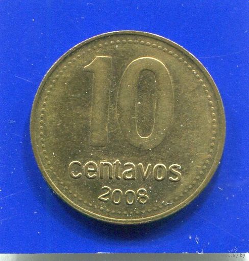 Аргентина 10 сентаво 2008