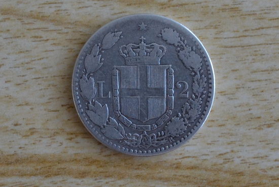 Италия 2 лиры 1884