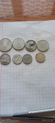 Сборный лот пфеннигов ГДР