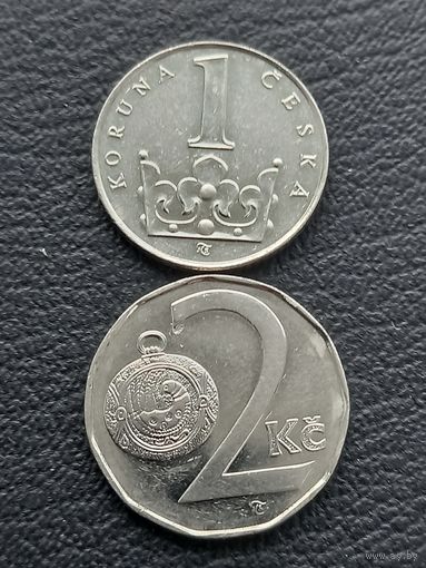 1 и 2 кроны 1993 Чехия