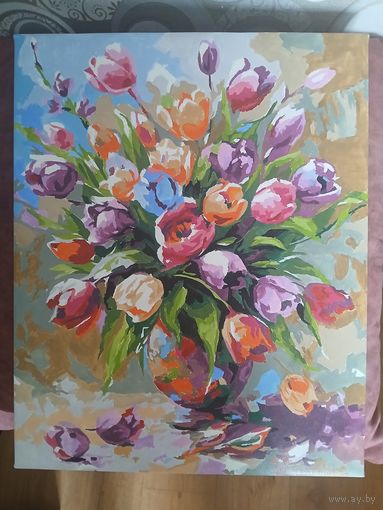 Картина по номерам без рамки