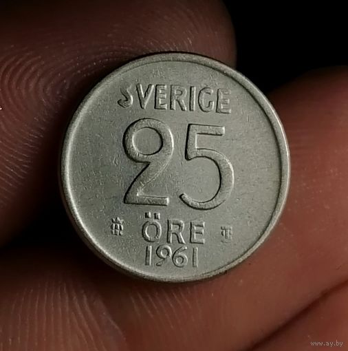25 эре 1961, серебро, Швеция