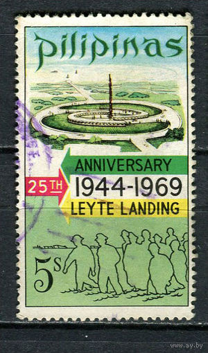 Филиппины - 1969 - Битва при Лейте во время ВМВ 5S - [Mi.902] - 1 марка. Гашеная.  (LOT Fo39)-T10P33