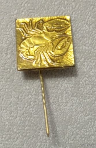 Значок. Знак зодиака РАК. тяжёлый