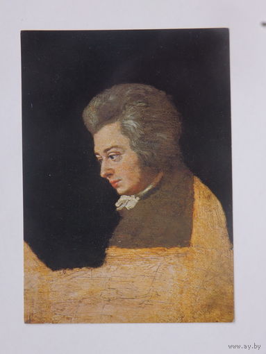 Моцарт живопись 1970 -е  10х15 см