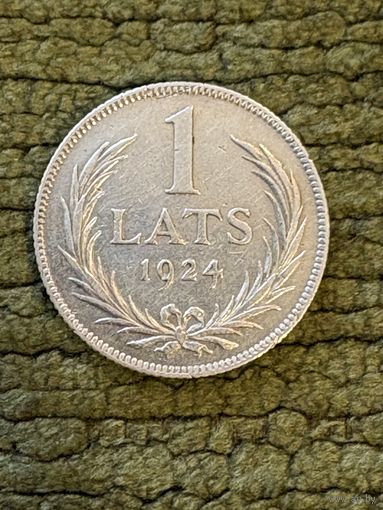 1 лат 1924, с рубля!!!