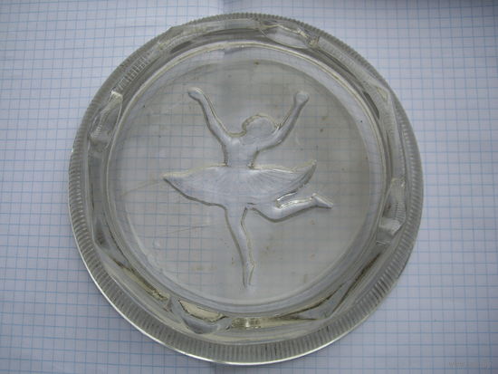 Цветное стекло, СССР, 1950 г "Балерина" .