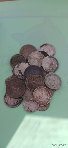 Сборный лот серебрянных монет