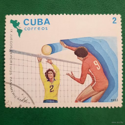 Куба 1983. Спорт. Воллейбол. Марка из серии
